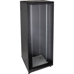 47U Floor Standing Data Cabinets Glass Front Steel Rear