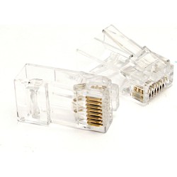 Excel Cat6A UTP Fast Crimp Termination Plug and boots RJ45 (100-120-100)