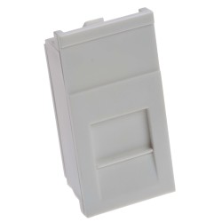 Leviton 50x25 Shuttered Module White MMCWDOUNI062