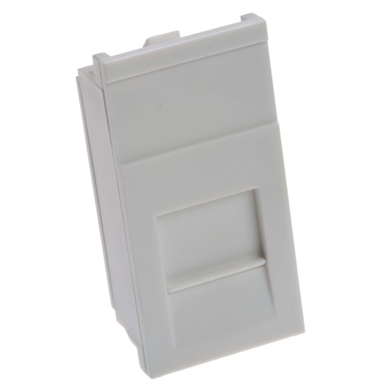 Leviton 50x25 Shuttered Module White MMCWDOUNI062