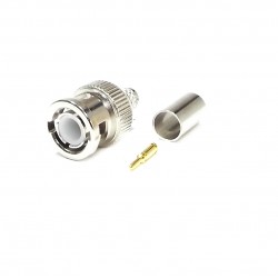 BNC Connector Crimp Plug for RG59 and RG62 Cable