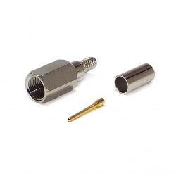 TNC Screw-On Plug for RG58 Cable