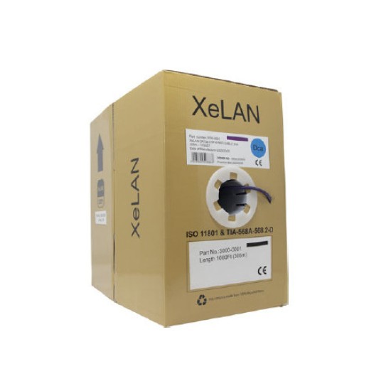 XeLAN Cat6a UFTP 4 Pair Dca 305m Violet LSOH