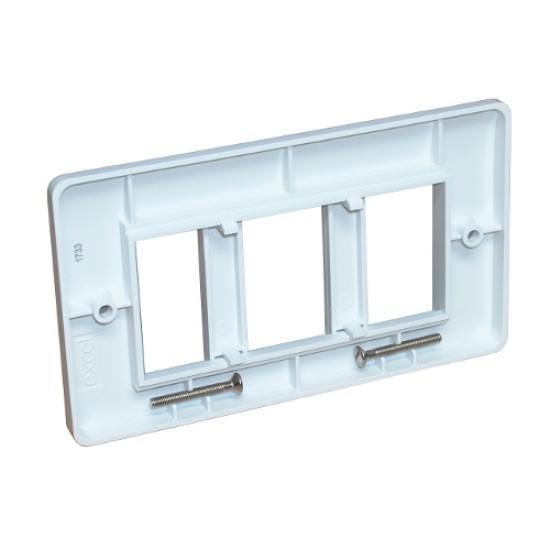 Ultima Face Plate Curved Double Gang 2 x Euro 