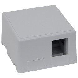 Excel Plus 2 Port Cat6 Keystone Surface Mount Box White (100-021)