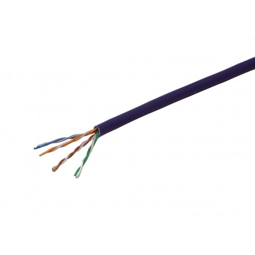 Cat 5e Solid UTP Violet LSOH Excel Cable (100066)