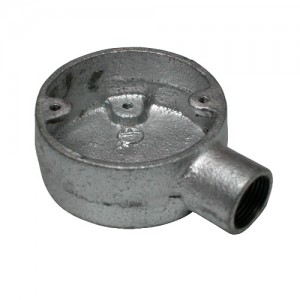 20mm Galvanised 1 Way Terminal Box