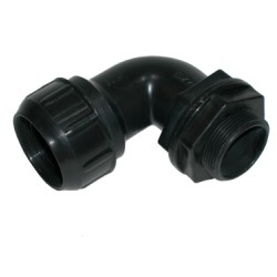Flexible 90º Spiral Elbow Fitting 32mm