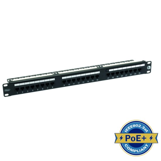 Ultima Patch Panel Cat6 HD Unshielded 48Port Right Angle