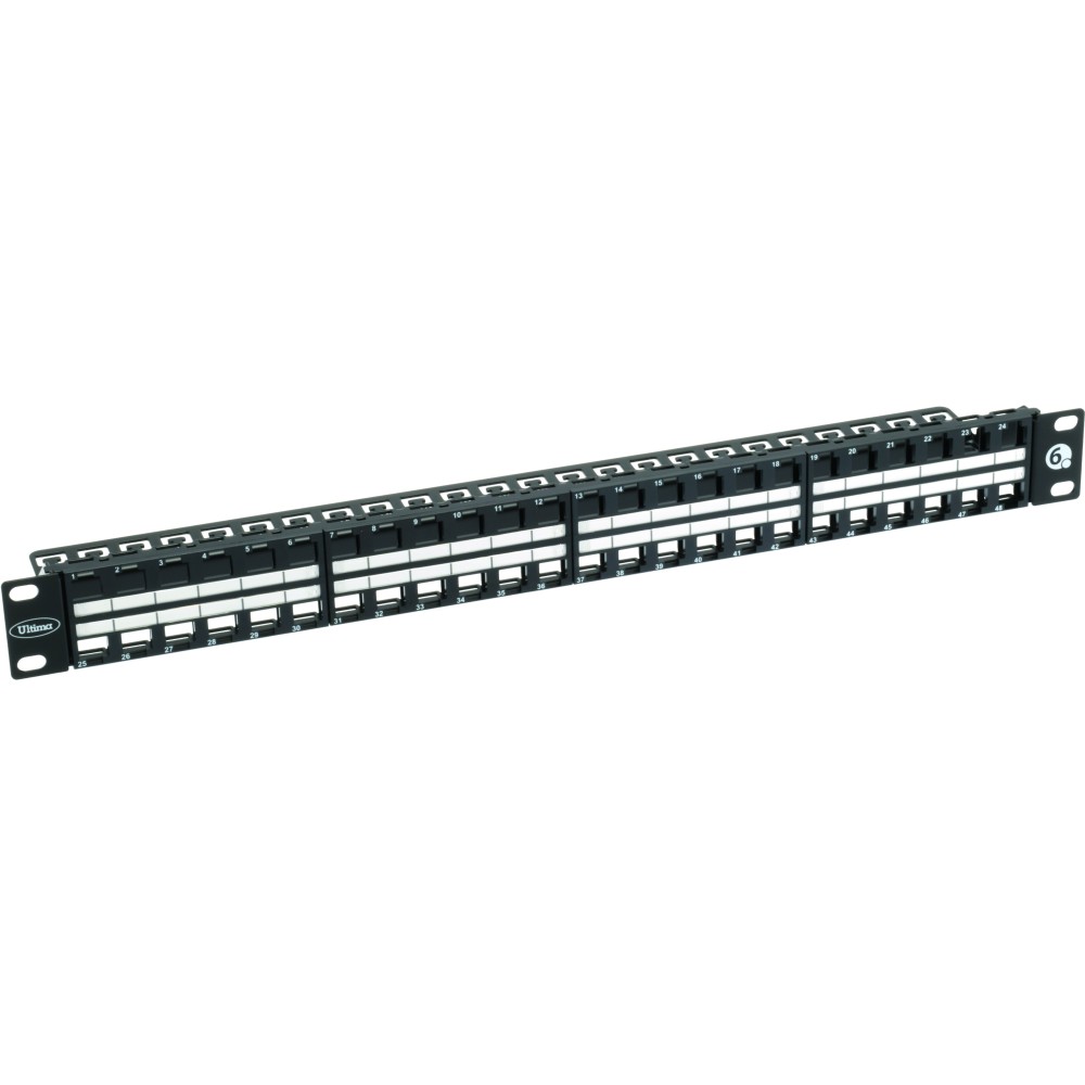 Ultima 48 Port Keystone Jack Frame Black