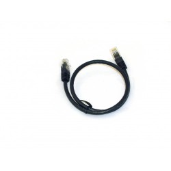 Patch Lead Black Booted RJ45 Cat 6/Cat6