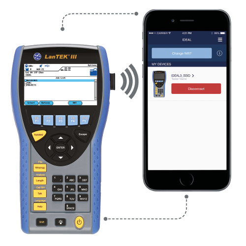 LanTEK III1000MHz Cat 7A Cable Certifier Ideal