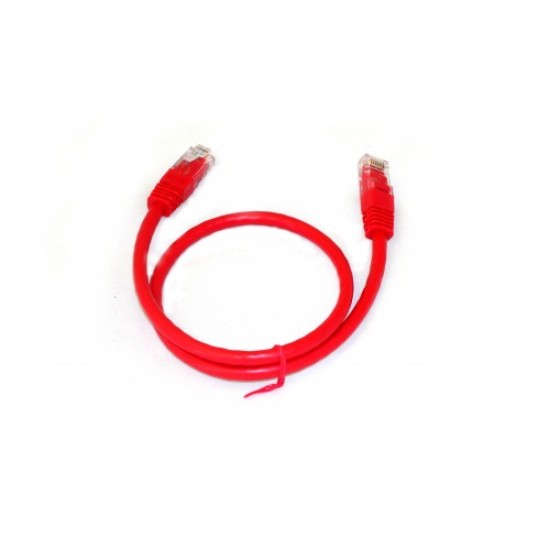 Patch Lead Red Booted RJ45 Cat 6/Cat6