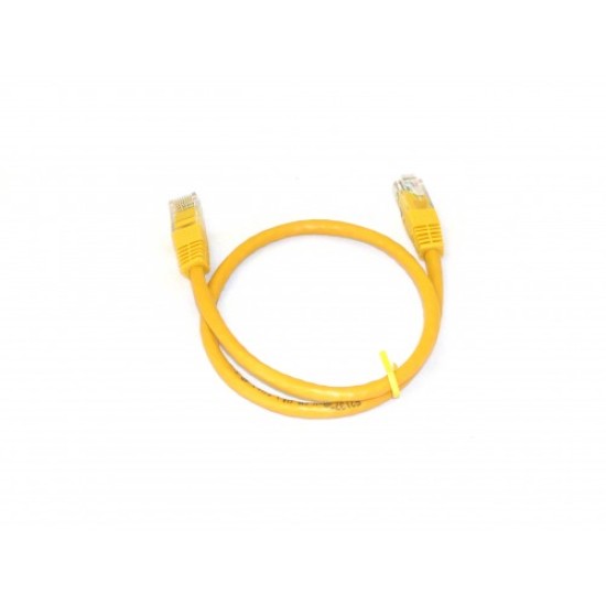 Patch Lead Yellow Booted RJ45 Cat 5e/Cat5e